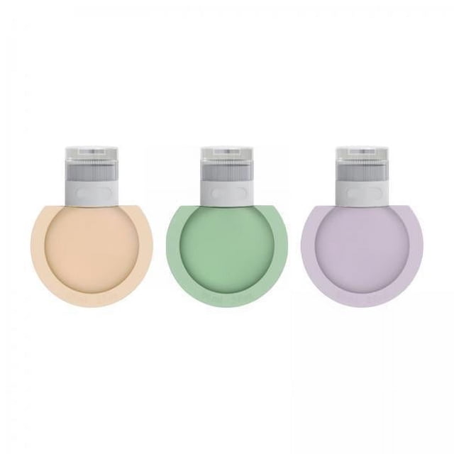 4x3x Botellas De Viaje Para Artículos De Tocador Portátiles Para Champú Acondicionador Encimera 90ml