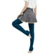 thumbnail image 3 of Sonducket Paquete de 2 medias cálidas de invierno hasta el muslo, calentadores de piernas antideslizantes, calcetín suelto, botas, calcetería, Medias Azul eléctrico, 3 of 6