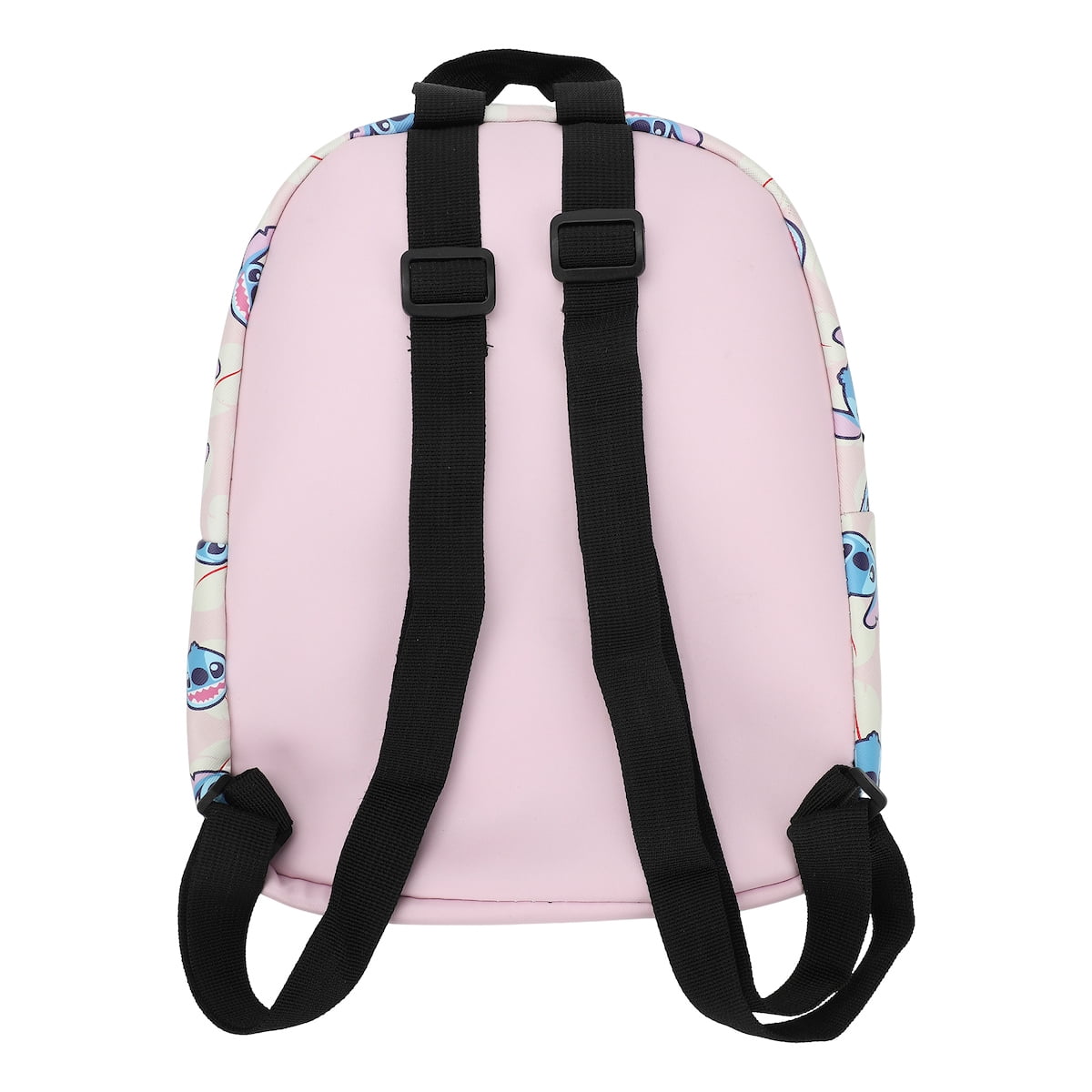Stitch Character Heads Faux Leather 10.6" White Mini Backpack