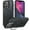 A-Black, variant on Magnetic for iPhone 13 Case & iPhone 14 case, Compatible with Magsafe, Built-in Stash Stand, Matte Scratch-Resistant Back Cover Shockproof Phone Case for iPhone 13/ iPhone 14, Pink