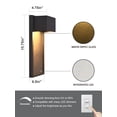 thumbnail image 2 of 15.8"Outdoor led Wall Sconce with Water Ripple Glass, 2 of 9