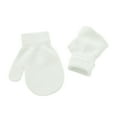 thumbnail image 5 of NAISIBABY Boys Girls Winter Gloves, Solid Color Mittens Knitting Cotton Kids Soft Stretchy Gloves White Free Size, 5 of 7