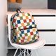 thumbnail image 5 of Disketp Floral Checkerboard Mochila Ligera Clásica con Múltiples Bolsillos, Mochila Casual para Hombre y Mujer, Ideal para Escuela, Trabajo y Viajes, 5 of 6