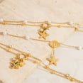 thumbnail image 3 of LUXERAD Women's Anklets - 14K Gold Plated Adjustable Four - Leaf Clover Anklet, Waterproof, 3 of 4