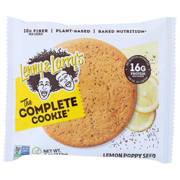 Lenny And Larry'S The Complete Cookie Lemon Poppyseed, 4 Oz