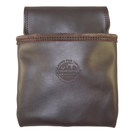 UPC: 0819972022596 | Graintex One Pocket Oil Tanned Nail & Tool Pouch Dark Brown Color for Constructor/Electrician/Plumber