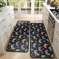 thumbnail image 4 of Kitchen Rugs Sets Of 2,Colorful Controllers Games Icons Black Pattern Anti Fatigue Kitchen Mat Rugs Non Slip Washable,Decorative Kitchen Floor Mats for Kitchen,Sink,Laundry,17"x47"+17"x47", 4 of 5