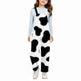 thumbnail image 6 of Generic Teen Girl Cow Overalls Adjustable Straps Wide Leg Casual Jumpsuit Onesie, 6 of 7