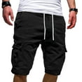thumbnail image 2 of NAFUU Men's Casual Cargo Shorts Relaxed Fit Stretch Cargo Short Drawstring Elastic Waist Athletic Gym Jogger Shorts With Pockets Lightweight Trouser, 2 of 7