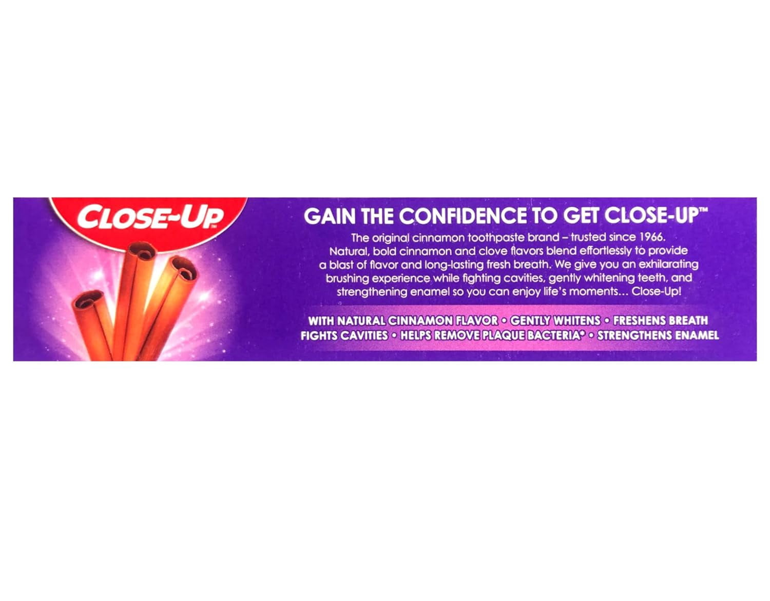 Close-Up Toothpaste, Refreshing Red Gel, Anticavity Fluoride, Cinnamon, 6 Oz (Pack of 6)