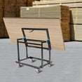 thumbnail image 5 of 1000lbs Heavy Duty Drywall Panel Cart Plywood Panel Dolly Trolley Truck 4 Swivel Wheels Tilting Panel Carts, 5 of 16
