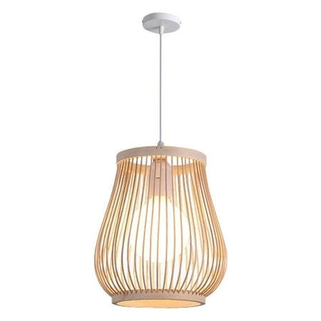 

Bamboo Woven Hanging Lampshade for Home Bedroom Living Room Pendant Lamp Light Shade Cover Ceiling Decoration