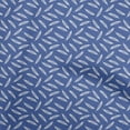 thumbnail image 1 of oneOone Viscose Chiffon Medium Blue Fabric Feathers Quilting Supplies Print Sewing Fabric By The Yard 42 Inch Wide, 1 of 5
