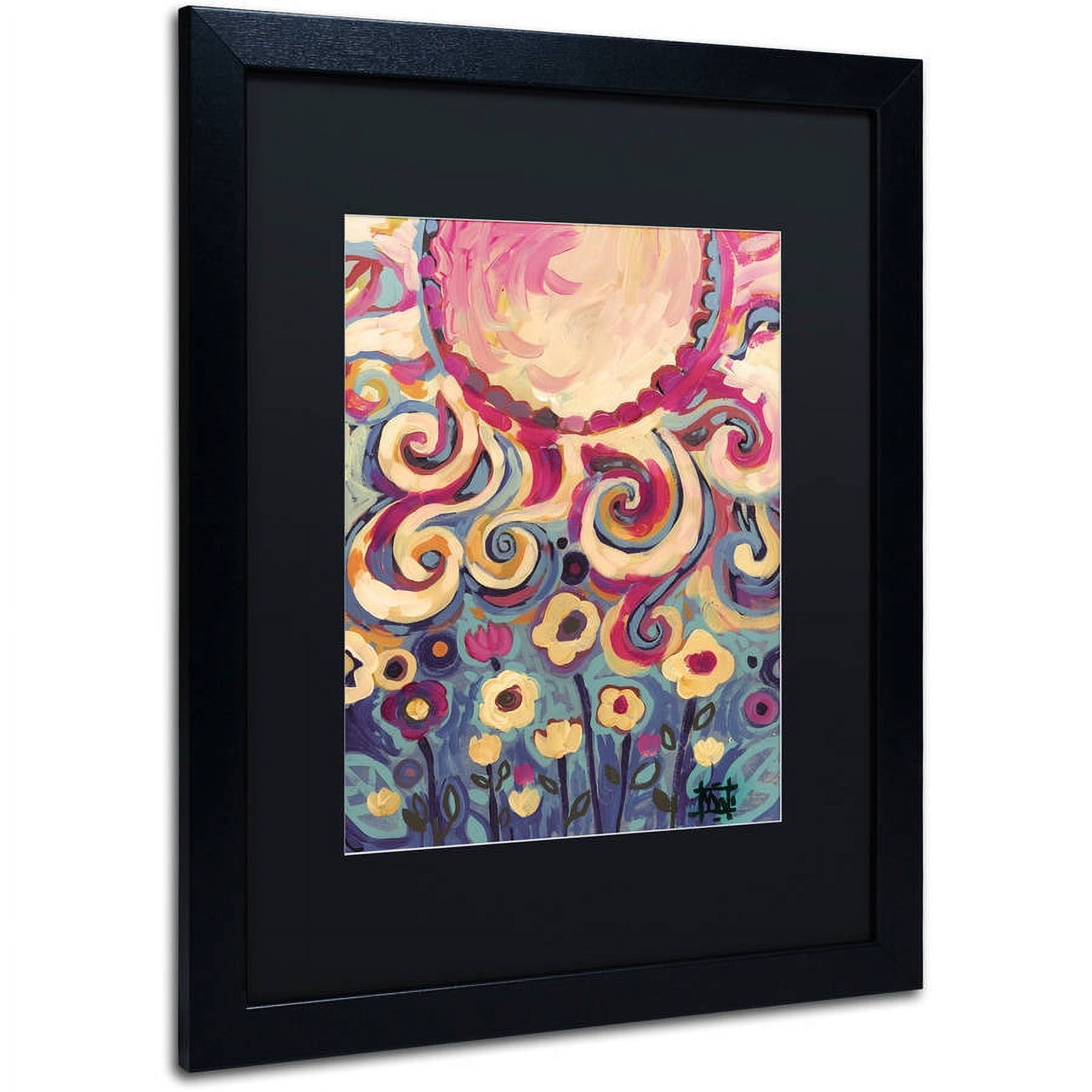 Trademark Fine Art "148" Canvas Art by Natasha Wescoat, Black Matte, Black Frame