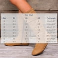 thumbnail image 3 of Women’s Plus Size Round Toe Side Zipper Mid Calf Boots, Low Heel Comfort Mid Shaft Boots, Versatile Casual Winter Boots for Wide Feet Women Brown 8.5, 3 of 7