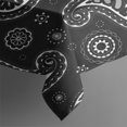 thumbnail image 5 of Black Paisley and Floral Pattern Rectangle Tablecloth 60"x102",Waterproof Polyester Rectangle Table Cloth, Wipeable Spillproof Polyester Tablecloth for Dining, Camping, Indoor and Outdoor, 5 of 6