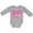 AC-Heather Grey, variant on Inktastic Valentine's Day My Great Grandma Loves Me Hearts and Lips Boys or Girls Long Sleeve Baby Bodysuit