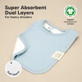 thumbnail image 4 of Baberos KeaBabies de algodón orgánico superabsorbentes, paquete de 8 unidades, 4 of 9