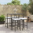 thumbnail image 6 of vidaXL 11 Piece Patio Bar Set with Cushions Black Poly Rattan, 6 of 16
