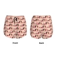thumbnail image 4 of Disketp Dachshund Couple Print Women's Shorts Workout Shorts for Athletic Gym Running Shorts with Phone Pockets X-Large, 4 of 8