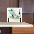 thumbnail image 2 of MOVTOTOP 2pcs Pegboard Desk Bracket Pegboard Table Mount Desktop Connector Shield Holder Desk Shelf Clamp Support Pegboard Installing Tool For Garage Kitchen Home Office Black, 2 of 7