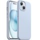 thumbnail image 1 of Funda de silicona para iPhone 15 de 6,1 pulgadas, funda protectora de cuerpo completo con tacto suave y sedoso, cubierta a prueba de golpes (azul), 1 of 4