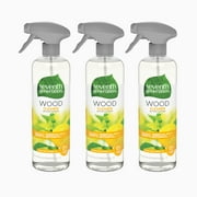 (3 pack) Seventh generation wood cleaner, lemon garden scent, 3 x 23 oz