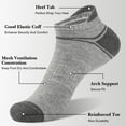 thumbnail image 6 of KOITHOT 24 Pairs Men Ankle Socks, Low Cut Comfortable Lightweight Running Socks for Men Size 6-9, 6 of 7