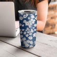 thumbnail image 4 of 20oz Tumbler with Lid and Straw Stainless Daisy Steel Vacuum Insulated Water Coffee Tumbler Cup, Double Wall Vacuum Insulated Travel Mug Reusable Tumblers for Ice Drinks, Hot Beverage, 4 of 7