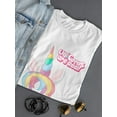 thumbnail image 3 of Unicorns Are Real Graphic Shaped T-Shirt Women -Image by Shutterstock, Female Medium, 3 of 4
