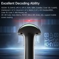 thumbnail image 3 of Yeacher W2-B Wireless 2D Barcode Scanner Bluetooth 2.4G OLED Display Pedestal, 3 of 7