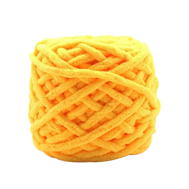 Bewildely Hilo de tejer de poliéster de mezcla de algodón de alta calidad, 1 unidad, tejido de hilo de ganchillo, bufanda, suéter, accesorios para tejer Tela de costura y artesanía amarillo dorado Bewildely HA8497-06B