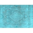 thumbnail image 1 of Ahgly Company Indoor Rectangle Persian Light Blue Traditional Area Rugs, 7' x 9', 1 of 4