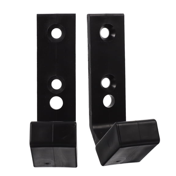 ELAYARD 2Pcs Barbell Storage Rack Black Wall Mounted Dumbbell Rod Holder for Home Office Gym