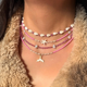 thumbnail image 1 of Collar BJR con colgante de concha exagerada inspirado en el océano para mujer, 1 of 6