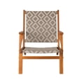 thumbnail image 5 of Balkene Home Vega Natural Stain Chair Wicker Outdoor Chair Reclining Armchair-Diamond Weave Wicker, 5 of 9