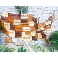 thumbnail image 4 of The Cabin Woodworker - Homestyle 3D USA Map - Large (27" x 16.34") - Southwestern - State, Capitals, Roads & Rivers, 4 of 8