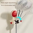 thumbnail image 2 of Adjustable Suction Cup Shower Head Holder, Drill-Free Wall Mount Bracket Handheld Sprayer, 2 of 10