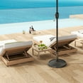 thumbnail image 6 of Outsunny Round Patio Umbrella Base, 26 lbs Resin Umbrella Stand Base, Patio Umbrella Holder for 1.3"/1.5"/1.9" Umbrella Poles, Bronze, 6 of 9