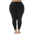 thumbnail image 4 of Stretch Is Comfort Women's Cotton/Spandex Plus Size Leggings, 4 of 6