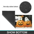 thumbnail image 7 of Halloween Kitchen Rug Set Of 2 Non Slip Kitchen Mats for Floor,Cute Ghost Pumpkin Welcome Halloween Kitchen Rugs and Mats for Bathroom,Room Cook (47x17+30x17 Inches), 7 of 7