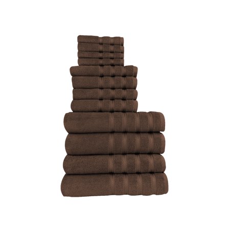 Classic Turkish Towels Genuine Cotton Soft Absorbent Antalya 12 Piece Set With 4 Bath Towel 4 Hand Towel 4 Washcloth