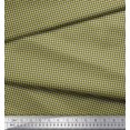 thumbnail image 2 of Soimoi Brown Georgette Viscose Fabric Diamond Geometric Decor Fabric Printed Yard 42 Inch Wide, 2 of 5
