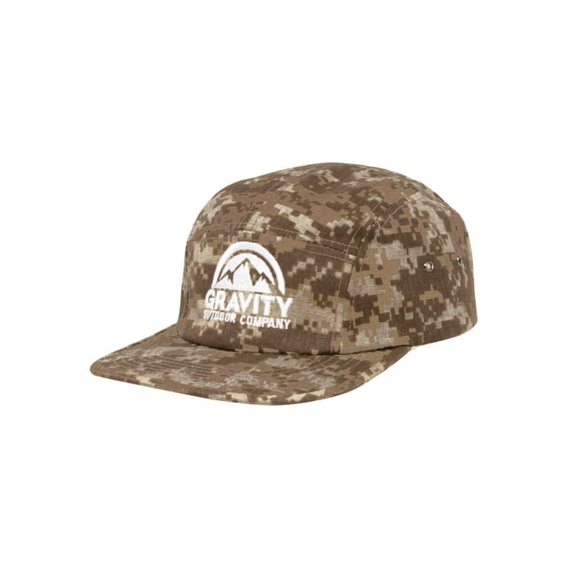Gravity Outdoor Co. 5 Panel Hat, Desert Camouflage