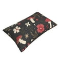 thumbnail image 3 of Naloa Fly Agaric and Flowers Pillowcase, Throw Pillowcase, Wrinkle-Free, Stain-Resistant with Hidden Zipper for Bedroom Sofa - 16"x24", 3 of 9