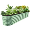 thumbnail image 2 of Raised Garden Bed Kit 8 × 2 × 1.4 FT Magnesium-Aluminum-Zinc Stainless Steel Met 2 of 14