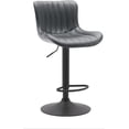 thumbnail image 1 of Banco Giratorio Respaldo EKE Life Home Cocina Desayunador Barra Moderno Gris, 1 of 4
