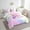 Pink E, variant on Erosebridal Pink Unicorn Bedding Twin Size, Initial Letter M Bedding Sets Twin Size, Princess Flower Decor, Reversible 7pcs
