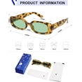 thumbnail image 5 of Retro Rectangle  Sunglasses for Women Trendy Small 90s Style  Narrow Rectangular Frame VL9848, 5 of 6