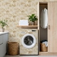 thumbnail image 4 of Peel and Stick Wallpaper 17.7in x 9.8ft Vintage Palm Tree Soft Beige Tones Contact Paper Vinyl Waterproof Self Adhesive Wall Paper for Bedroom Shelf Cabinet Renter Friendly, 4 of 8